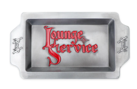 Passport Lounge Service Coin Tray / Antique Silver