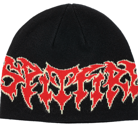 Spitfire Demon Script Skuly Beanie / Black / Red