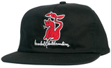 Krooked Kat Serpent Snapback Hat / Black