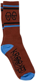 Krooked Eyes Socks / Red / Blue / Black