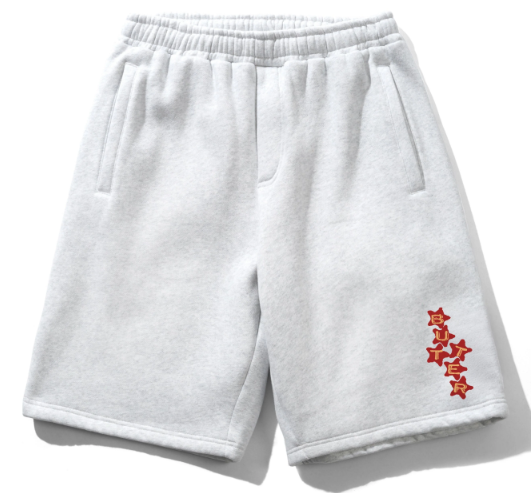 Butter Goods Stars Fleece Shorts / Ash