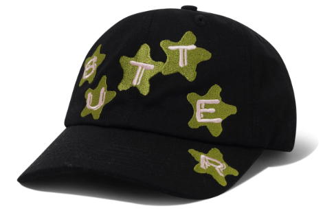 Butter Goods Stars 6 Panel Hat / Black