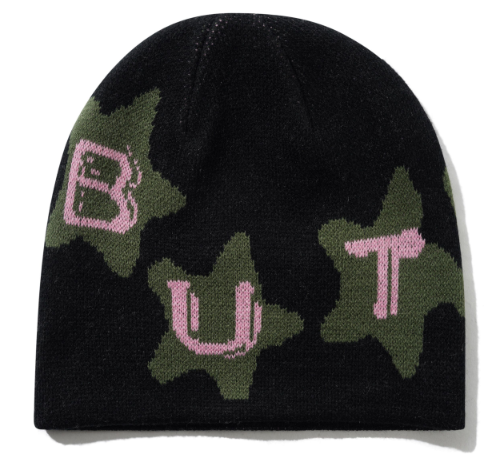 Butter Goods Stars Skully Beanie / Black
