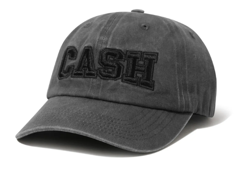 Cash Only Campus 6 Panel Hat / Washed Black / Black
