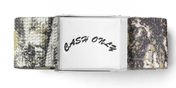 Cash Only Logo Web Belt / Foliage