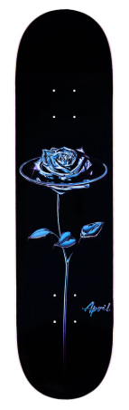 April Black Chrome Rose Deck 8.13"