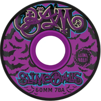 Slime Balls Bam Margera Guest OG Black Wheels 78a 60mm