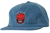 Spitfire Big Head Hat / Denim / Red