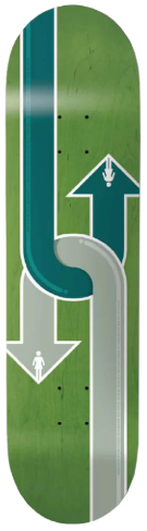 Girl Pro Gass Dual Directional Deck 8.25"