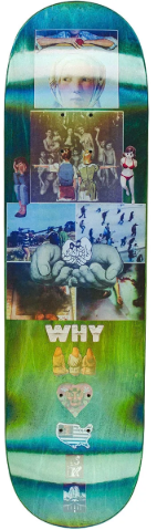 Hockey Store Collage Gradient (Green) Deck 8.5"