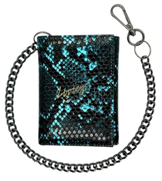 Loosey Blue Snake Chain Wallet