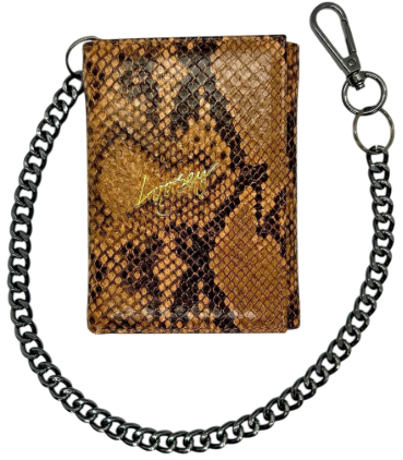 Loosey Brown Snake Chain Wallet