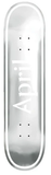 April OG Logo Silver Foil Logo Deck 8.38"