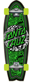 Santa Cruz Flier Collage Dot Shark Cruiser Complete 8.8"