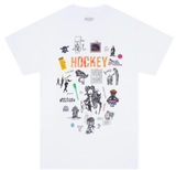 Hockey Paper Cover Tee / White