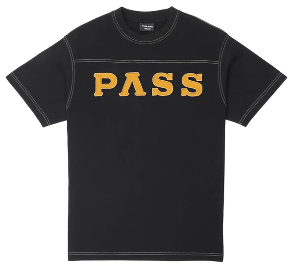 Passport Letterhead Panel Tee / Black