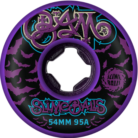 Slime Balls Hardline Bam Margera Guest Purple Wheels 95a 54mm
