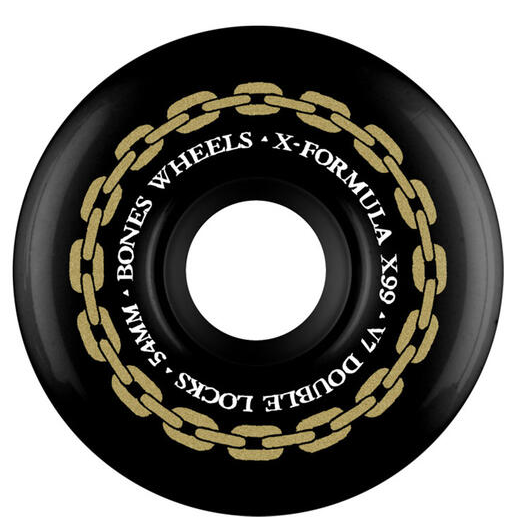Bones X Formula Double Lock Black V7 99a 54mm Wheels