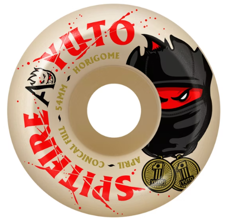 Spitfire F4 x April Yuto Conical Full 99a 54mm Wheels
