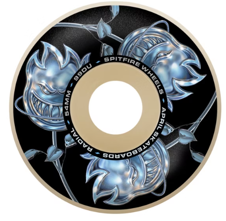 Spitfire F4 x April Bighead Rose Radial 99a 54mm Wheels