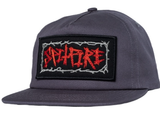 Spitfire Gas Mask Script Patch Hat / Charcoal
