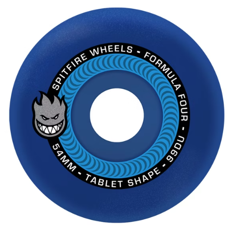 Spitfire F4 Tablets Blue 99a 54mm Wheels