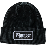 Thunder Script Patch Cuff Beanie / Grey