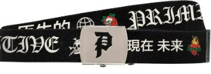Primitive Outsider Web Belt / Black