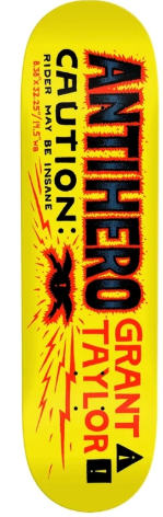 Anti Hero Grant Taylor Caution Deck 8.38"