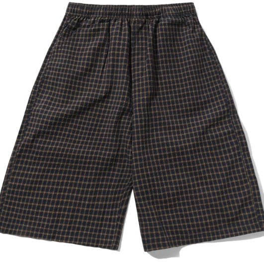 Butter Goods Loose Shorts / Brown Seersucker
