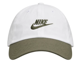 Nike Club Hat / White / Olive