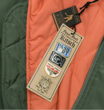 Passport Crystal Embroidery Freight Jacket / Olive