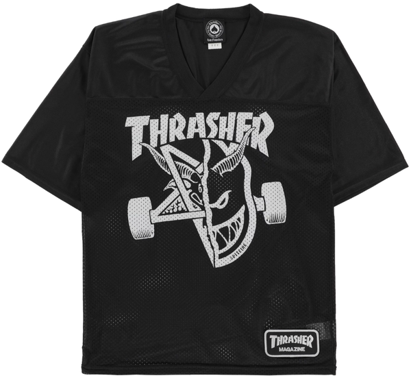 Thrasher x Spitfire Thrash & Burn Football Jersey / Black
