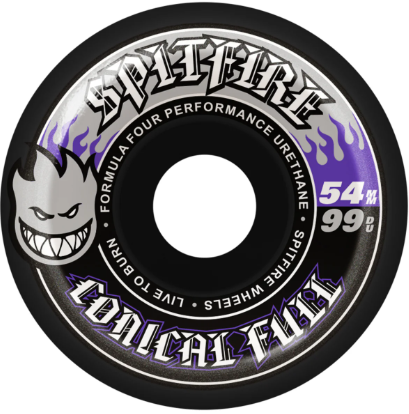 Spitfire F4 Conical Full 99a Black Wheels 54mm