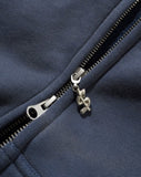 Cash Only Campus Zip Thru Hoodie / Washed Navy