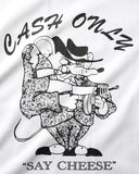 Cash Only Mobster Tee / White