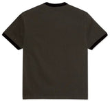 Polar Ringer Tee / Dirty Black / Black