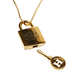 Huf Lock & Key Pendant / Gold