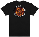 Thrasher x Spitfire Classic Swirl Tee / Black