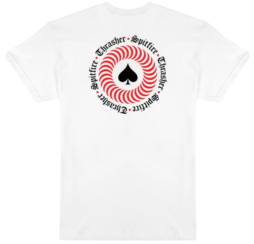 Thrasher x Spitfire The End Oath Tee / White