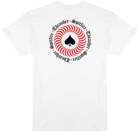 Thrasher x Spitfire The End Oath Tee / White