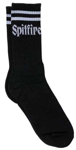 Spitfire Molotov Script Socks / Black / White