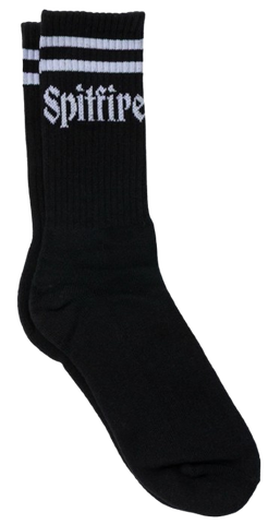 Spitfire Molotov Script Socks / Black / White