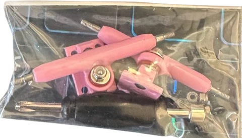 Rebel Fingerboard Trucks Pink 34mm
