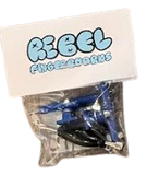 Rebel Fingerboard Blue Trucks 34mm