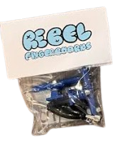 Rebel Fingerboard Blue Trucks 34mm