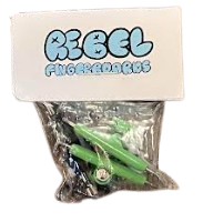 Rebel Fingerboard Green Trucks 34mm