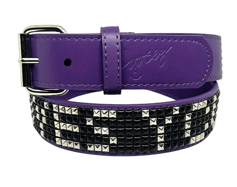 Loosey Loves You Studs Belt / Purple