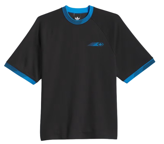 Adidas Skateboarding Formula Tee / Black / Lucid Ray Blue
