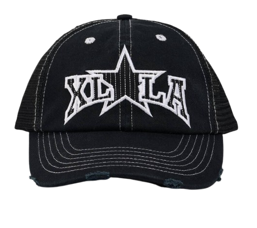 Xlarge LA Star Low Pro Trucker Hat / Black